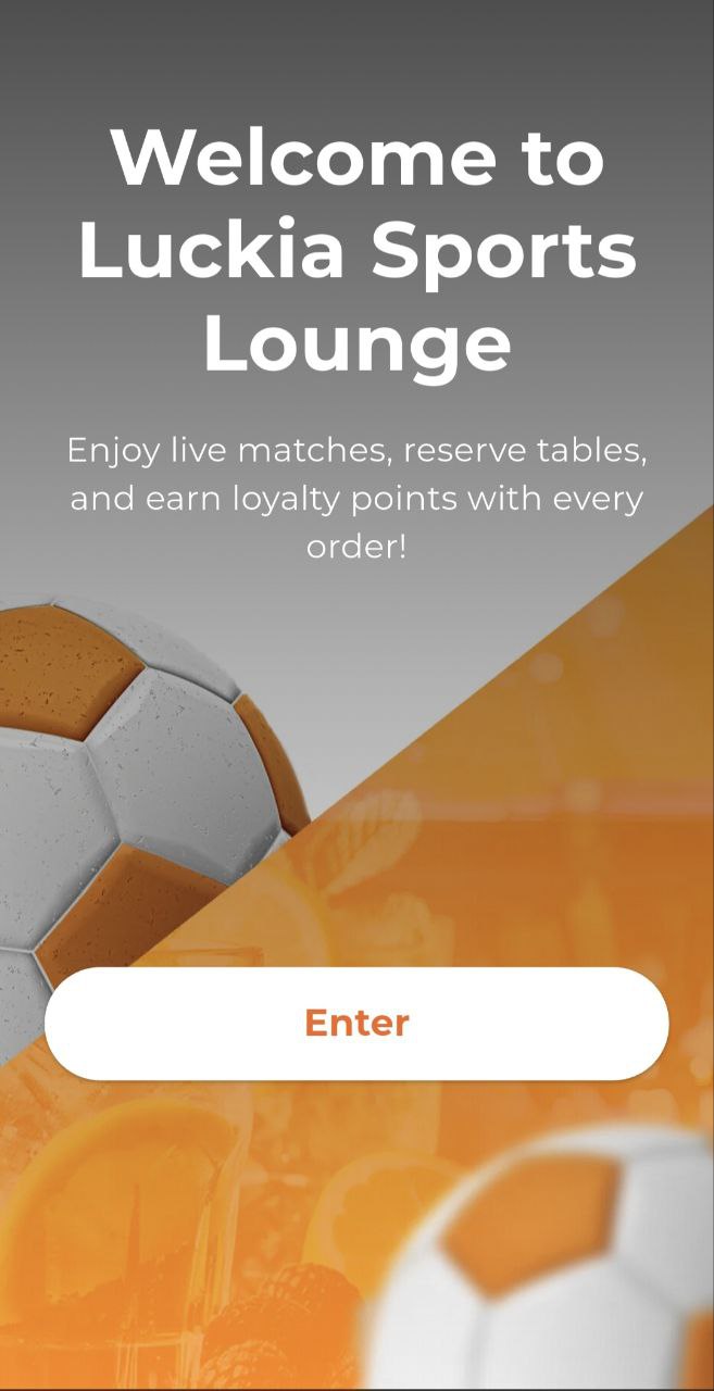 Luckia App Home Screen